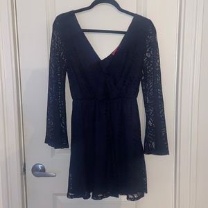 Lace dress with bell sleeves